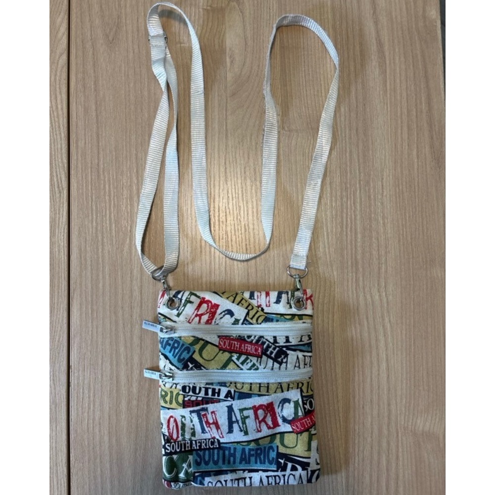 Robin Ruth‎ South Africa Canvas Crossbody Bag Multi Color Small